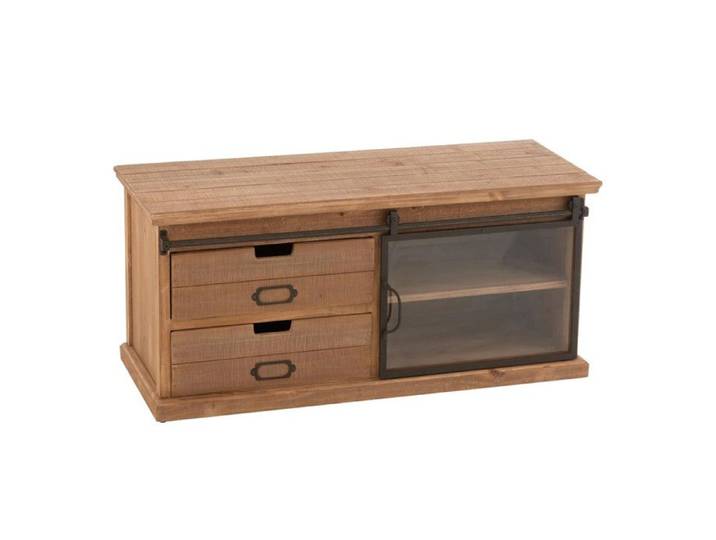 Meuble TV en Bois  Sia  100cm Naturel