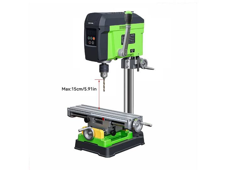 Allsome BG-516809 + BG-6350 ensemble combiné de précision 400W perceuse de table et perceuse multifonction étau fixation Table de travail