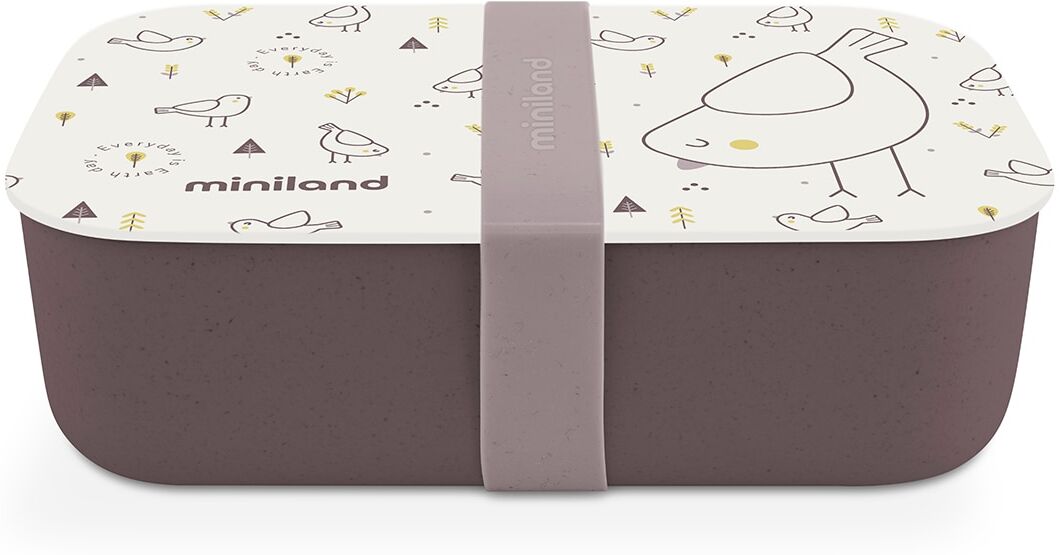 Miniland Recipiente para consevar alimentos naturlunch chick. Beige niño