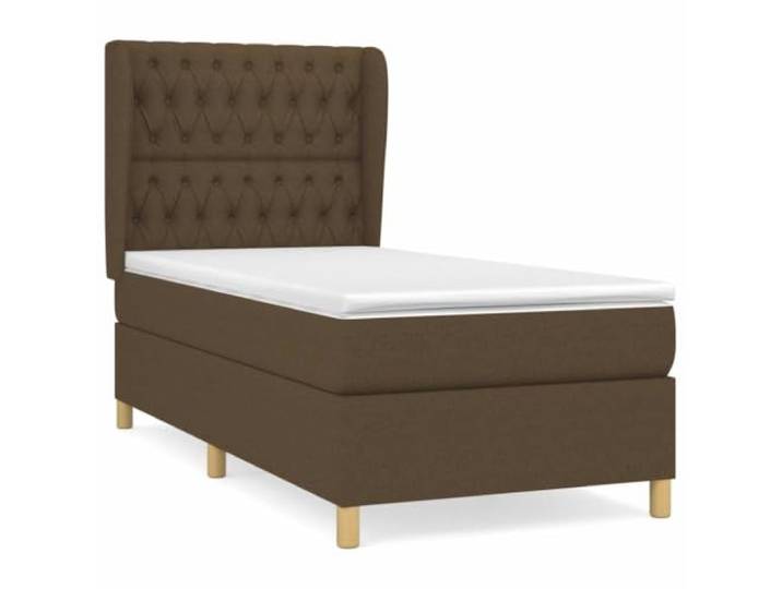 PUGYNBK Boxspringbett, 90 x 190 cm, mit Federkernmatratze Verstellbares Kopfteil, mittlere Festigkeit, atmungsaktive Polsterung, inklusive Montageanleitung (evtl. nicht in deutscher