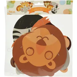 Tiermasken Kinder 8er Set Pappe Kindermasken Tiere Partydeko Geburtstagsdeko Kindergeburtstag Party Masken Verkleidung Mottoparty Bunt