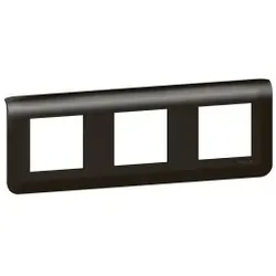 Legrand 079046L Mosaic Rahmen 3x2-modulig, horizontal Farbe: Schwarz