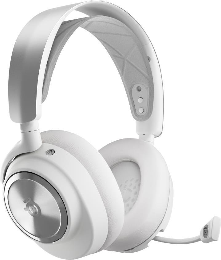 Steelseries Arctis Nova Pro Wireless, Verkabelt & Kabellos, Gaming, 10 - 40000 Hz, Kopfhörer, Silber, Weiß