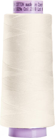 Mettler Silk Finish Cotton Maschinen- & Handquiltgarn, Stärke: 50, 1829m-Spule, ecru