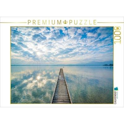 CALVENDO Puzzle Steg am Chiemsee | 1000 Teile Lege-Größe 64x48cm Foto-Puzzle für glückliche Stunden