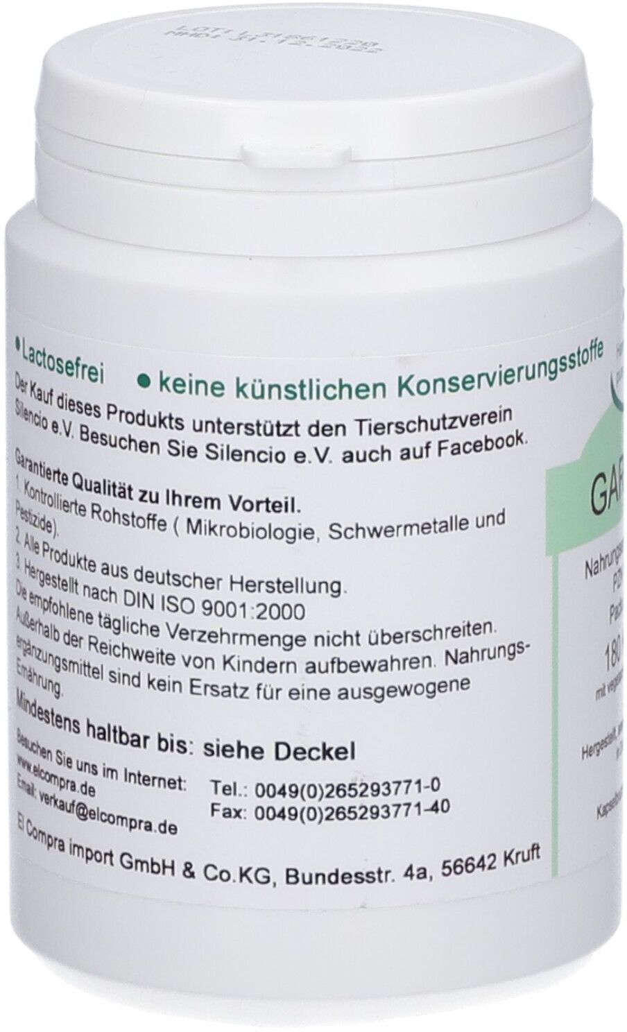 Pure Garcinia Cambogia 60% Vegi Kapseln 180 St