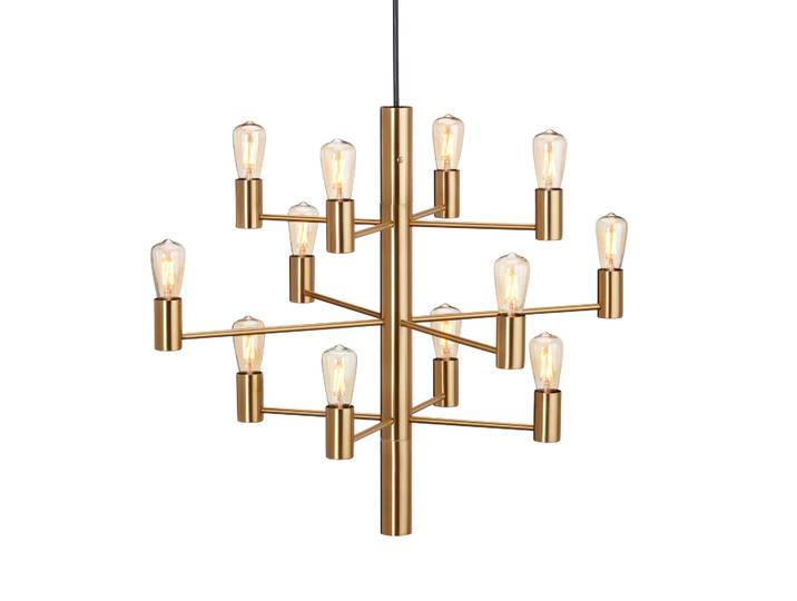 Herstal Manola 12 Kronleuchter Satin brass