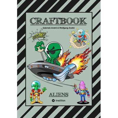 CRAFTBOOK - 100 SCIENCE FICTION MOTIVE - ALIEN - RAUMFAHRT - UFO - ASTRONAUTEN - KNIFFLIGE RÄTSEL - AUSSERIRDISCHE AUFGABEN - UNIVERSUM, Taschenbuch