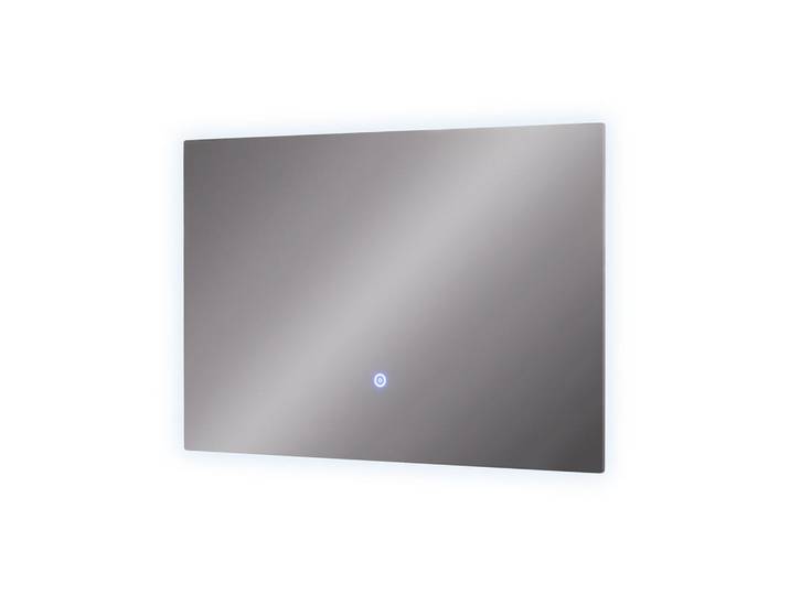Vicco Badezimmerspiegel Miral Glas 60 x 40 cm mit Backlight Beleuchtung, Transparent, Rechteckig, 60x40x2.8 cm, Badezimmer, Badezimmerspiegel, Badspiegel
