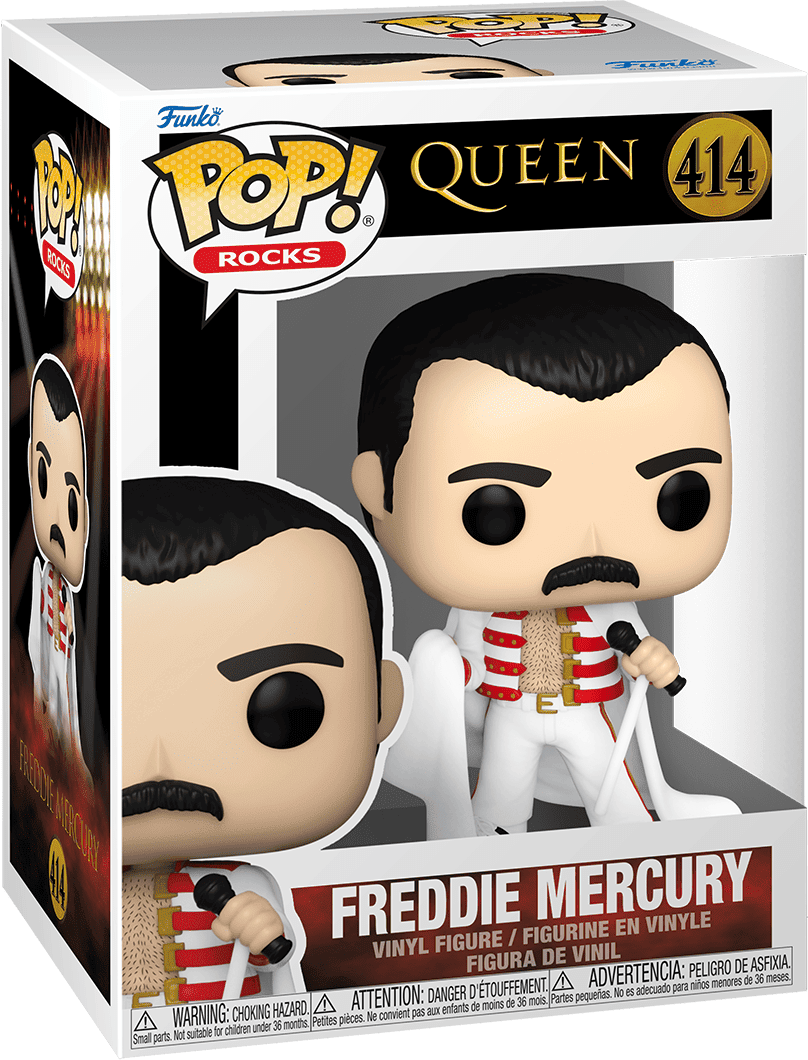 Funko – Pop! Vinyl – Queen – Freddie Mercury With Cape, 3.75 in tall, Exclusive Edition Collectible