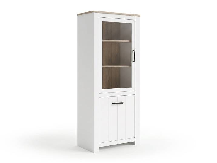 Colonne Elara Blanc Mat/chene Blanchi - Basika