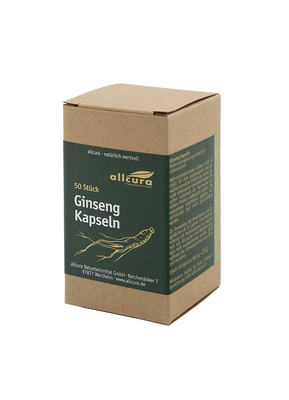 allcura Naturheilmittel GmbH GINSENG 500 Kapseln 50 St 17921632