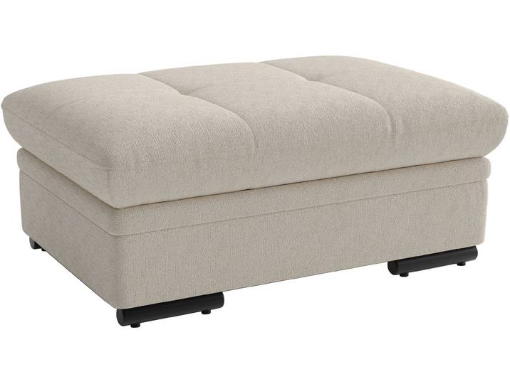 Polsterhocker SIT & MORE Viola, B: 102 cm , beige (creme), B:102cm H:43cm T:68cm, 100% Polyester, Hocker, Polsterhocker, mit praktischen Stauraum