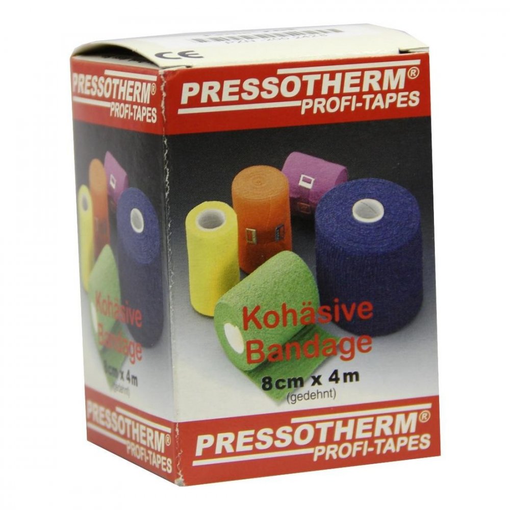 ABC Apotheken-Bedarfs-Contor GmbH Pressotherm Kohäsive Bandage 8cmx4m rot 02002428