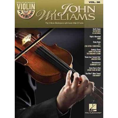 John Williams: Violin Play-Along Volume 38 Violin Sheet Music Songbook with Online Audio Movie Themes Collection for Violin Solo with Backing Tracks