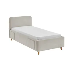 Polsterbett   ¦ beige ¦ Maße (cm): B: 102 H: 90