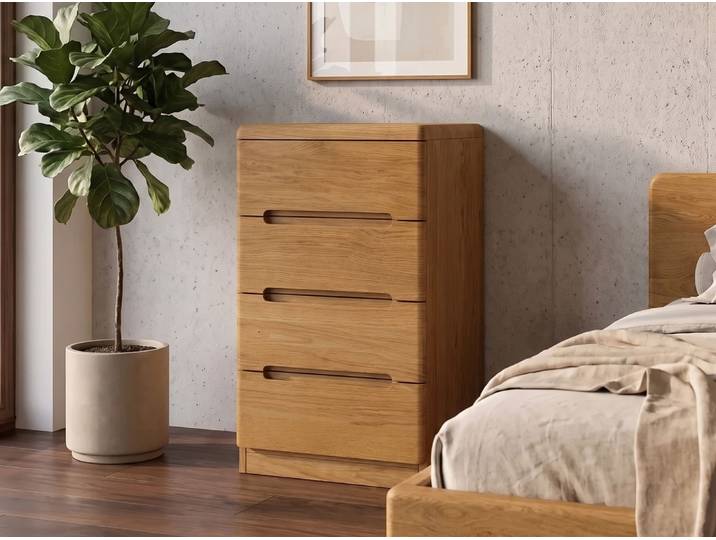Kommode Eiche „Marlon“ 50 cm Massivholz Eiche