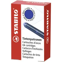 STABILO Tintenpatronen für Füller königsblau