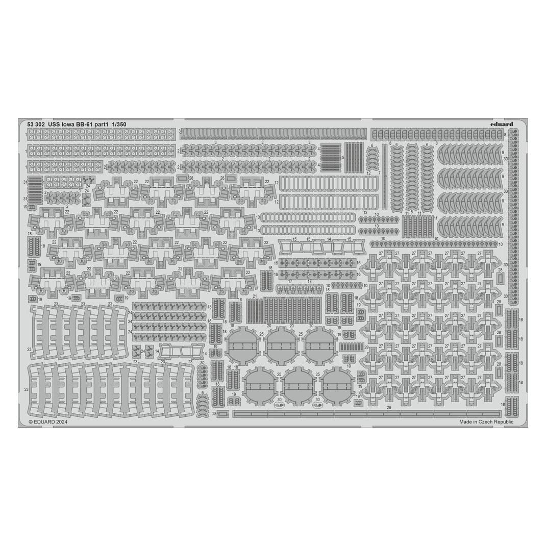 Eduard USS Iowa BB-61 part 1 1/350 (53302)