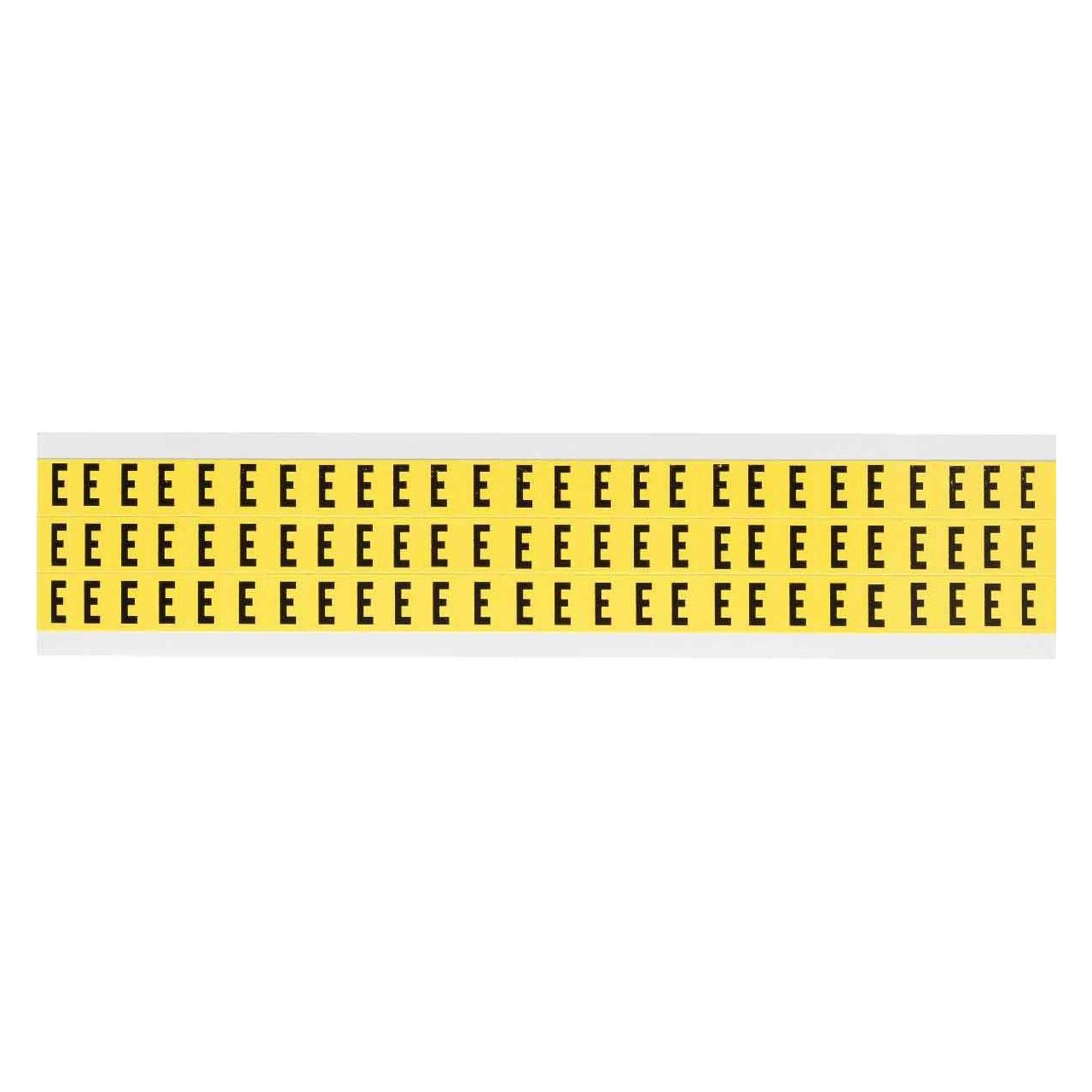 Brady 3410-E, B-499, Schwarz auf Gelb, 9 x 13mm, Buchstabe E, Schrifthöhe 8mm(25 K. á 78 E.) (3410-E)