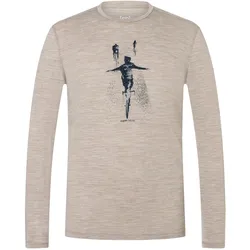 Super Natural, Herren, Funktionsshirt, Freedom On Wheels (L), Beige, L
