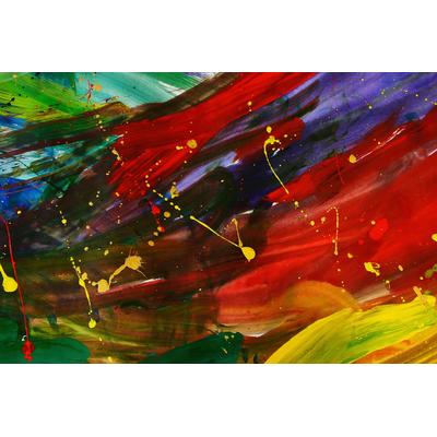 Fototapete PAPERMOON "MALEREI-MODERN ART DESIGN ABSTRAKT MUSTER DECOR KUNST", bunt, B:2,5m L:1,86m, Vlies, Tapeten