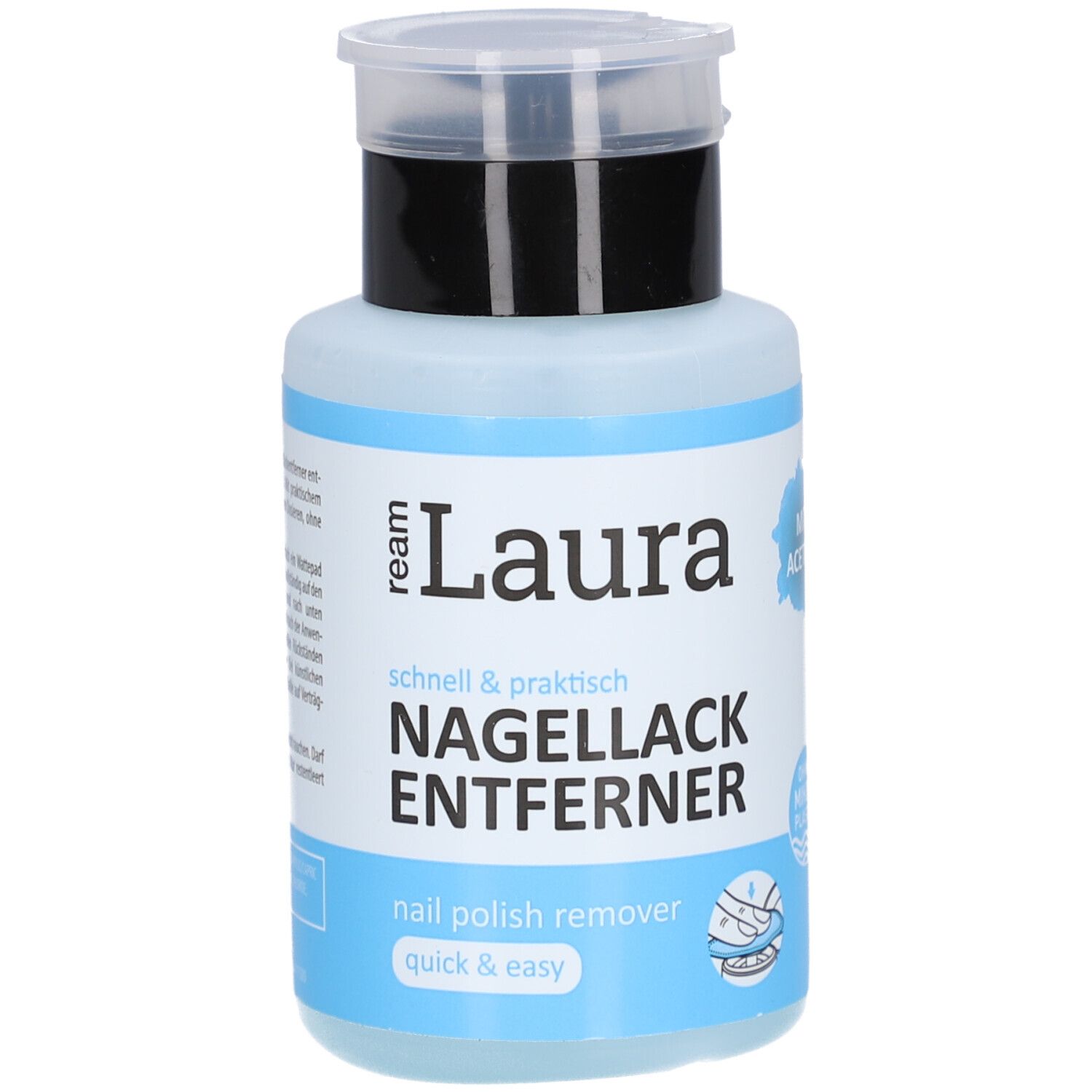 Nagellackentferner mit Aceton Pumpkopf 200 ml Flüssigkeit
