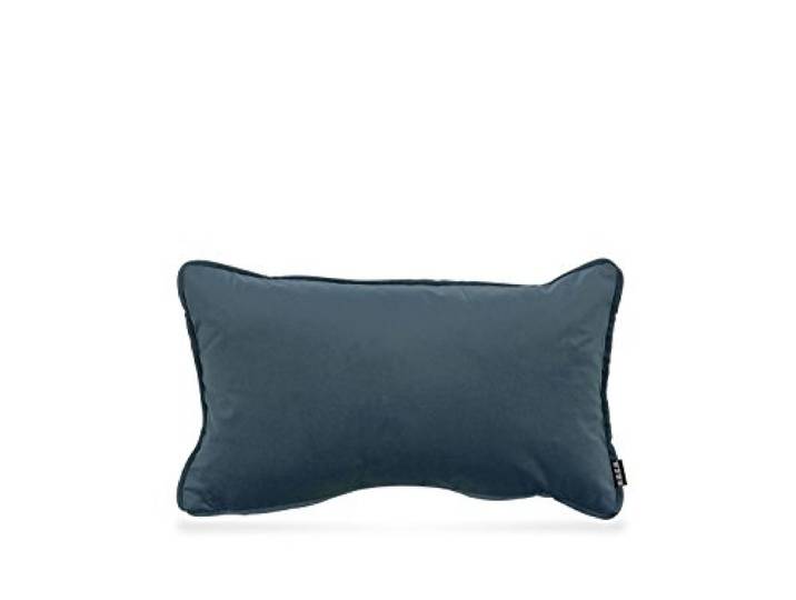 H.O.C.K. Nobile Samt Kissen inkl. Füllung Kuschelkissen Sofakissen Couchkissen (deep-Sky-Blue 016, 50 x 30 cm)