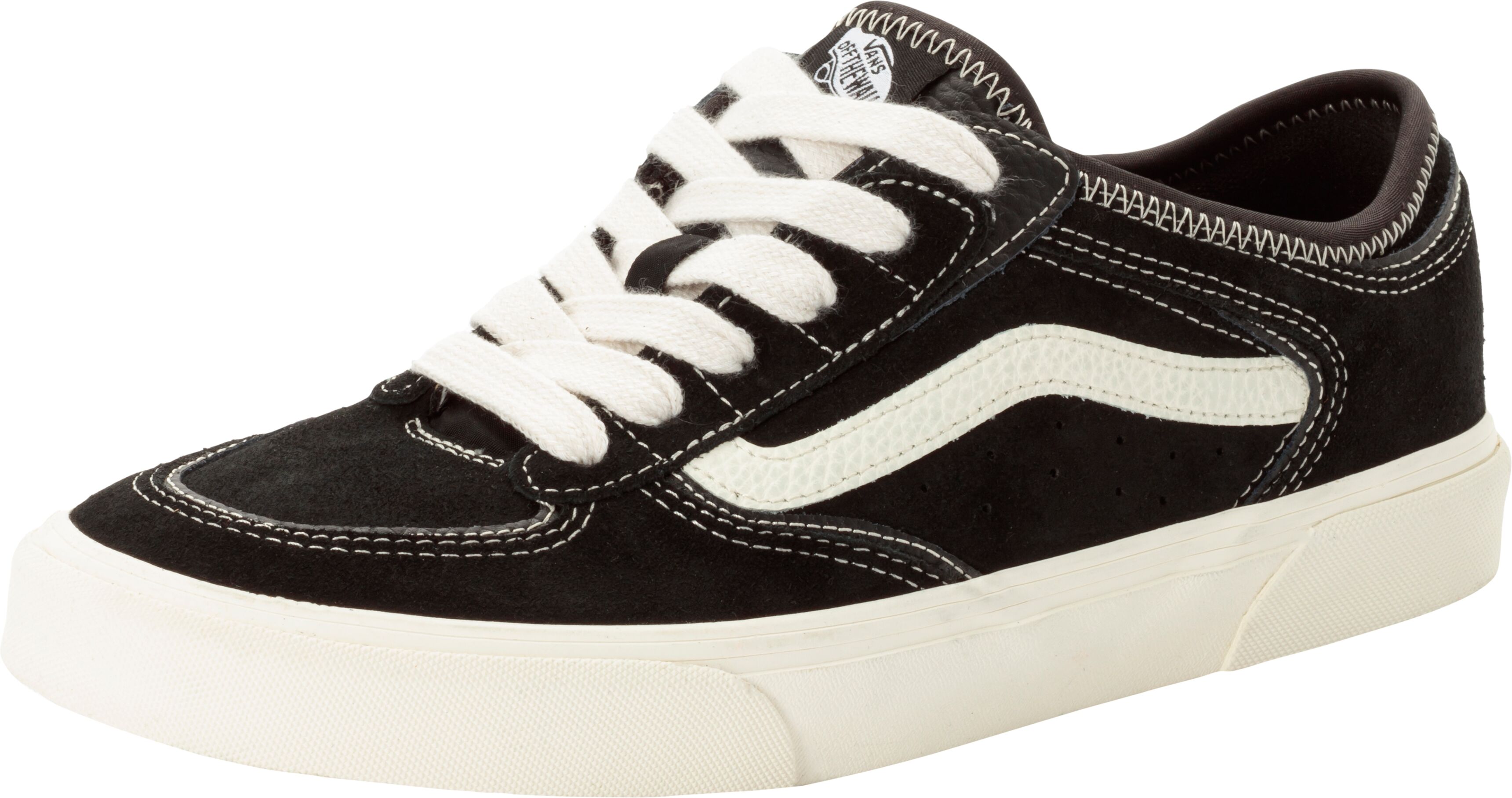 Sneaker VANS "Rowley Classic", Damen, Gr. 40, schwarz (schwarz, marshmallow), Leder, Schuhe Sneaker, unisex schwarz, marshmallow 40
