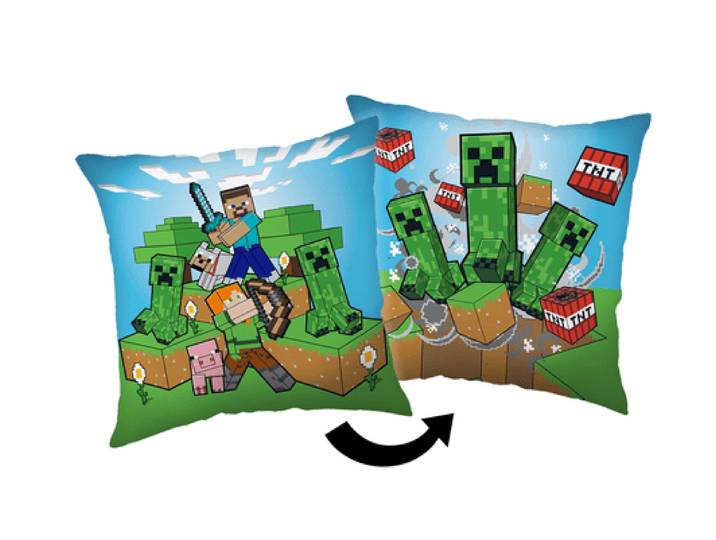 Minecraft sierkussen ready 40 x 40 cm