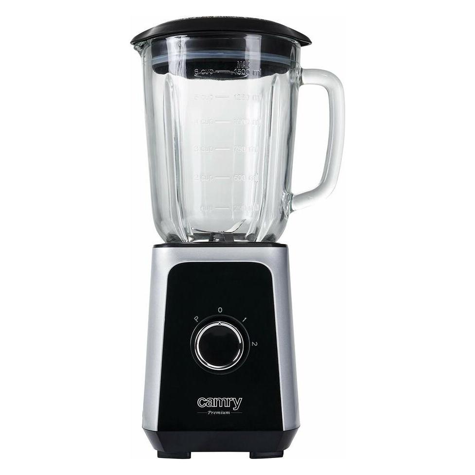 Camry Mixer CR 4077 Tabletop, 500 W, Jar material Glass, Jar capacity 1.5 L, Ice crushing, Black / Stainle (500 W) (CR 4077)