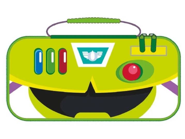Cerdá Nintendo Switch 2 Housse de Protection et Étui de Transport - Rangement pour Accessoires et 8 Jeux - Étui Toy Story Buzz Lightyear