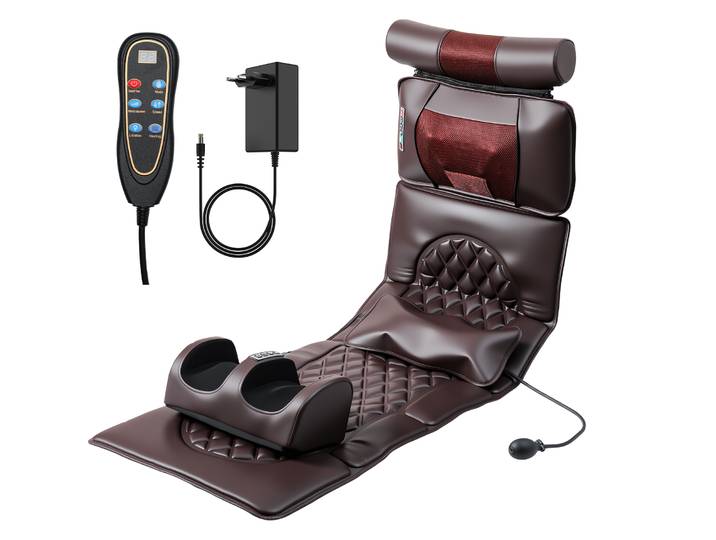 Fauteuil de massage pliant, masseur corporel puissant, coussin roulant pour le cou, les épaules, la taille, le dos et la colonne cervicale