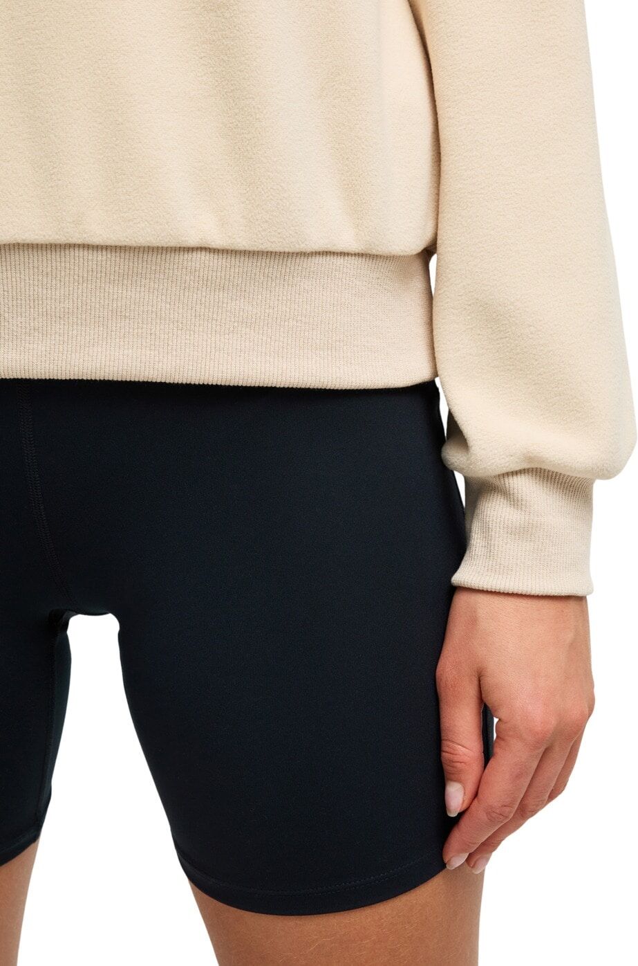 Fleecepullover ROXY "Waves Of Warmth Half Zip", Damen, Gr. S, biscotti, Obermaterial: 100% Polyester., Sweatshirts Fleecepullover