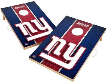Skip's Garage Vintage New York Giants NFL Regulation 2x4 Cornhole Set