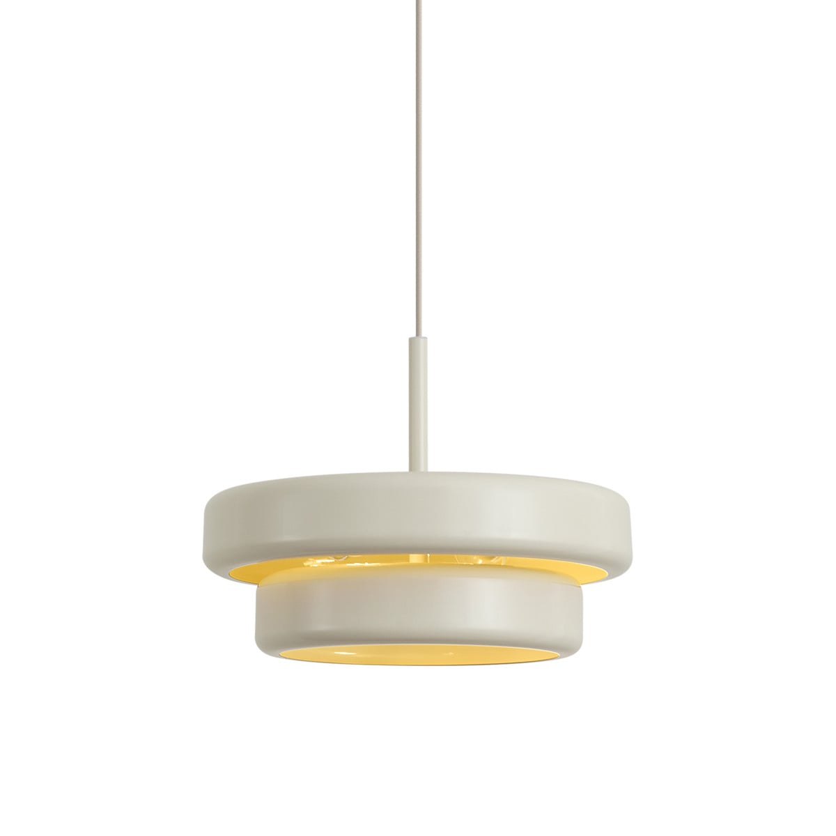 QAZQA Ophelia Retro hanglamp beige met metalen kap