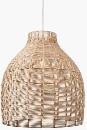 Grace Natural Rattan Cloche Pendant Ceiling Light