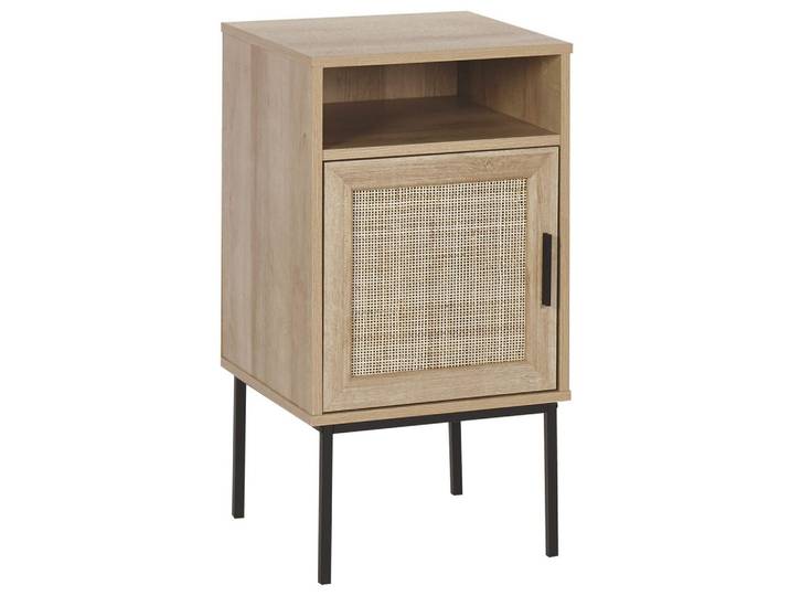 NACHTTISCH Rattan heller Holzfarbton Pasco