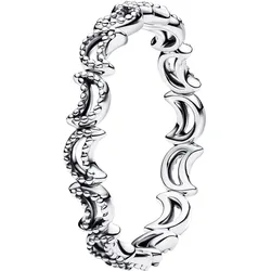 Pandora 194258C00 Damenring Halbmond Silber, 56/17,8