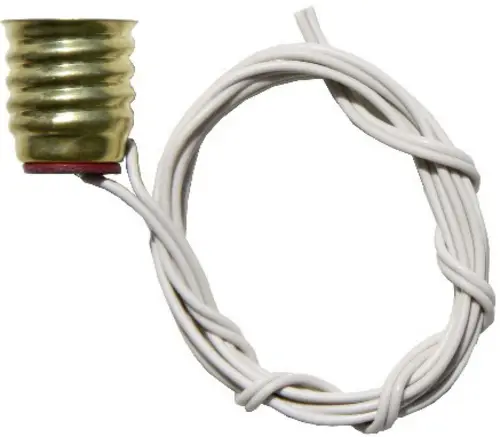 BELI-BECO L40/124 Lampenfassung Sockel (Miniaturlampen): E10 Anschluss (Sockel): Drähte