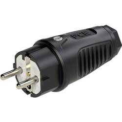 PC Electric 0521-ss Schutzkontaktstecker Gummi 250 V Schwarz IP54