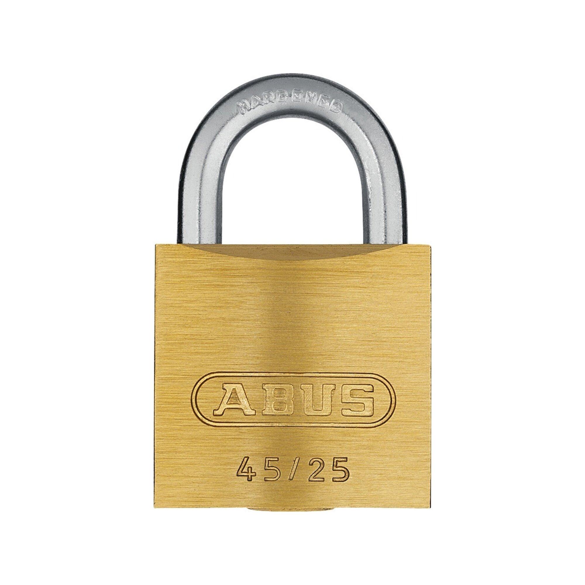 ABUS Vorhangschloss 45/25 Lock-Tag Messing massiv (80610)
