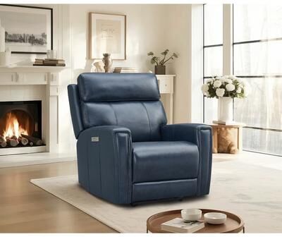 UR livingroom Genuine Leather Zero Gravity Power Recliner Chair with Power Headrest, USB&USB-C Port