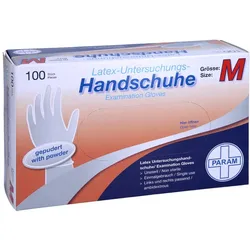 Handschuhe Einmal Latex gepudert M 100 St