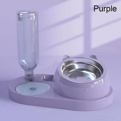 Fusion Finds Smart Pet Feeder With Automatic Pet Water Dispenser For Cats & Small Dogs purple