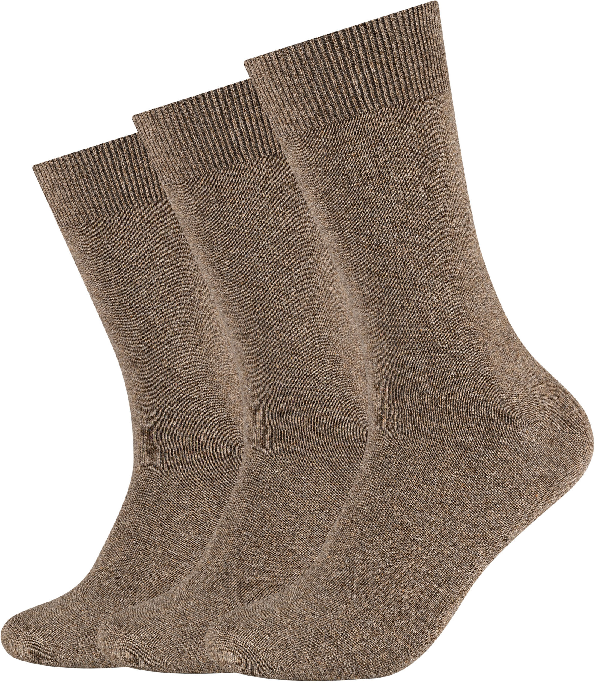 Camano "comfort" 9 Paar, normale Passform, mit weichem Bund ohne Gummidruck braun 43-46