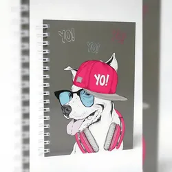 ADINA Premium Collegeblock "Yo!" A6 dotted 80 Blatt 90g/qm