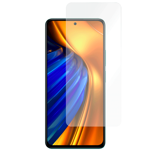 Just in Case Gehärtetes Glas Clear Displayschutzfolie Poco F4