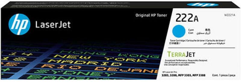 HP 222A (W2221A) - Cyan - Toner