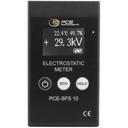PCE Instruments, Detektor, Elektrostatik Messgerät Elektromagnetisches Feld, Feuchtigkeit (Elektrosmogmessgerät)